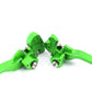KKE Green Brake Clutch Levers Fit Kawasaki KX125/250 2006-2008 KX250F/450F 2006-2013