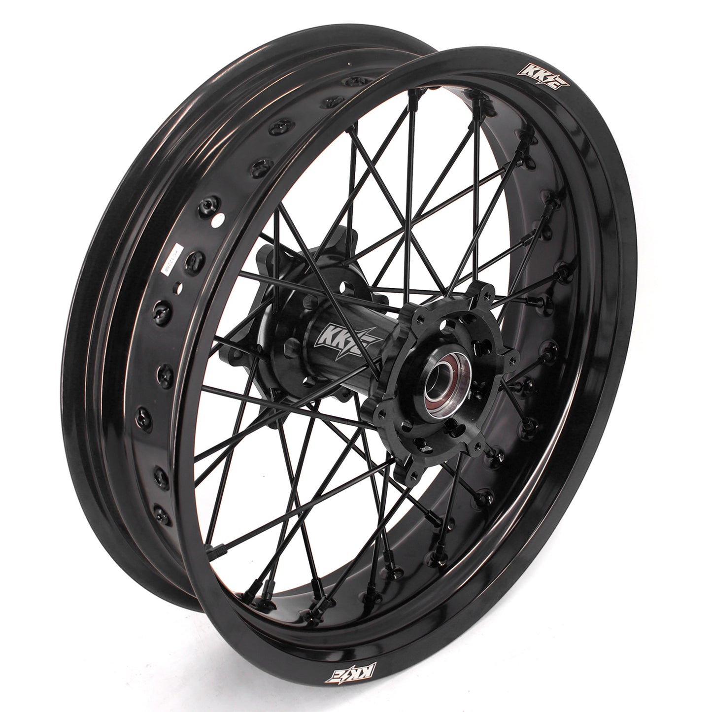 KKE 3.5/4.25*17" Supermoto Wheels For SUZUKI DRZ400 DRZ400E DRZ400S All Black
