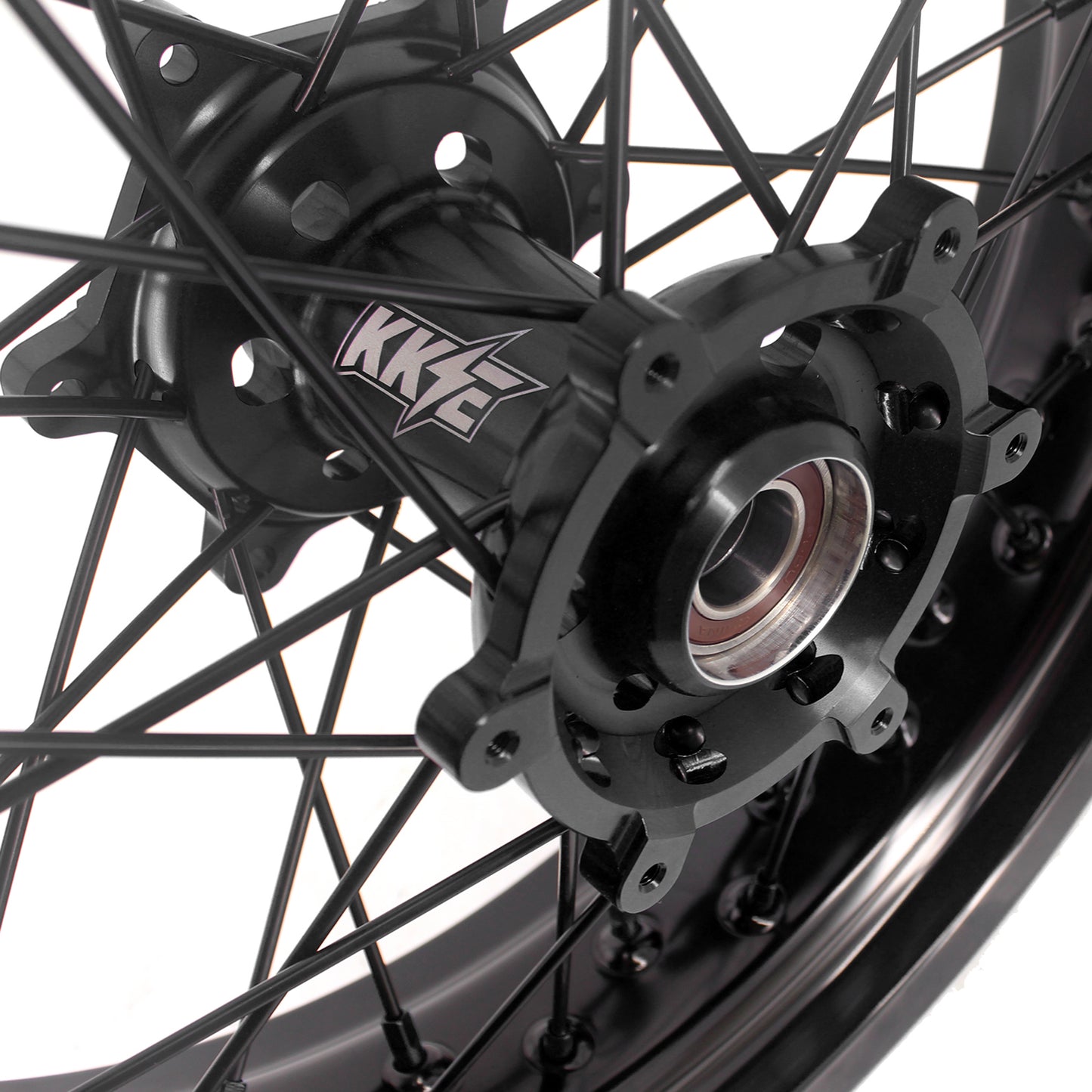 KKE 3.5/4.25*17" Supermoto Wheels For SUZUKI DRZ400 DRZ400E DRZ400S All Black