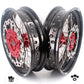 KKE 3.5/4.5*17" Cush Drive Supermoto Rims For HONDA XR650R 2000-2008 Red & Black