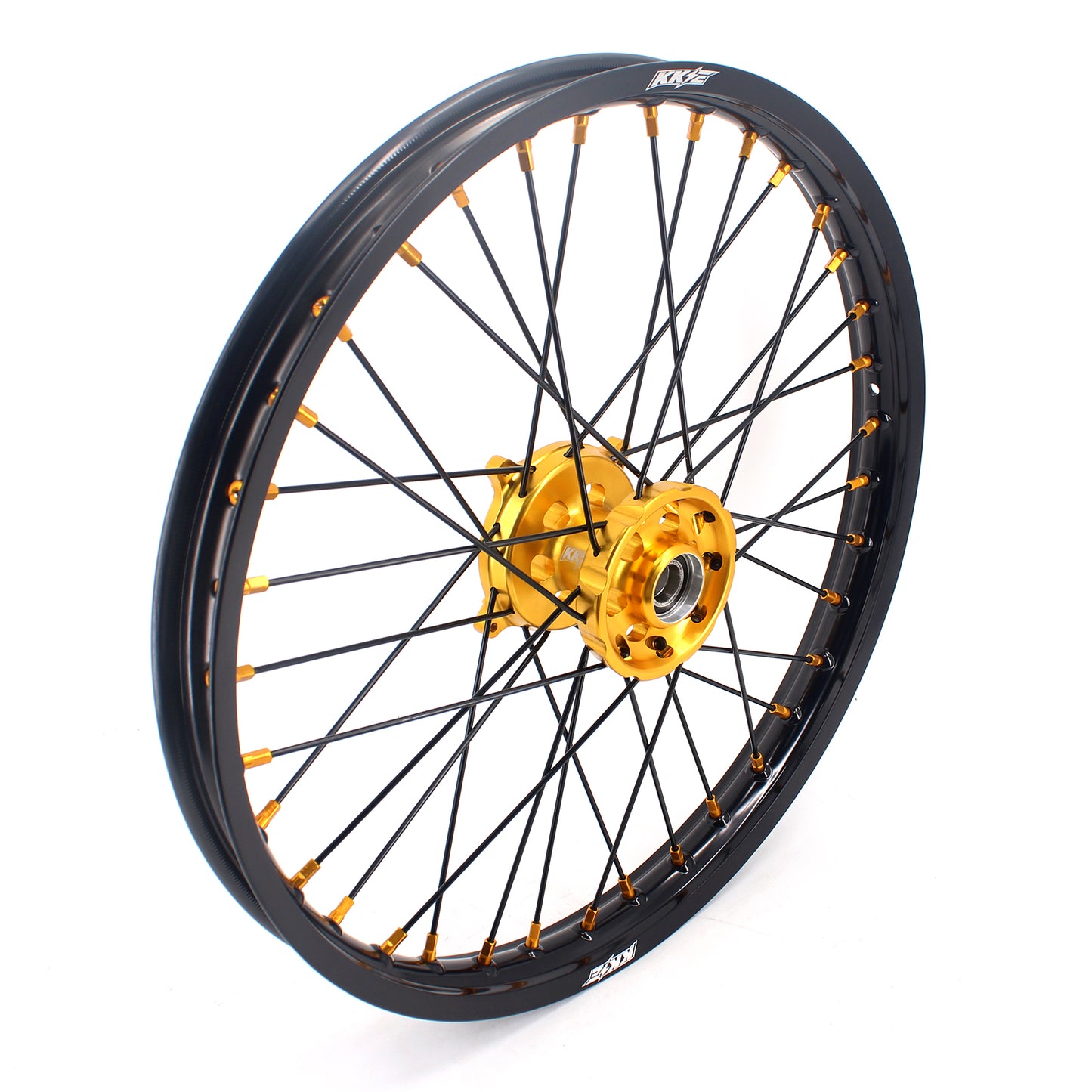 KKE 21 & 19 MX Wheels Rims for SUZUKI RMZ250 2007-2025 RMZ450 2005-2025 Black Spokes