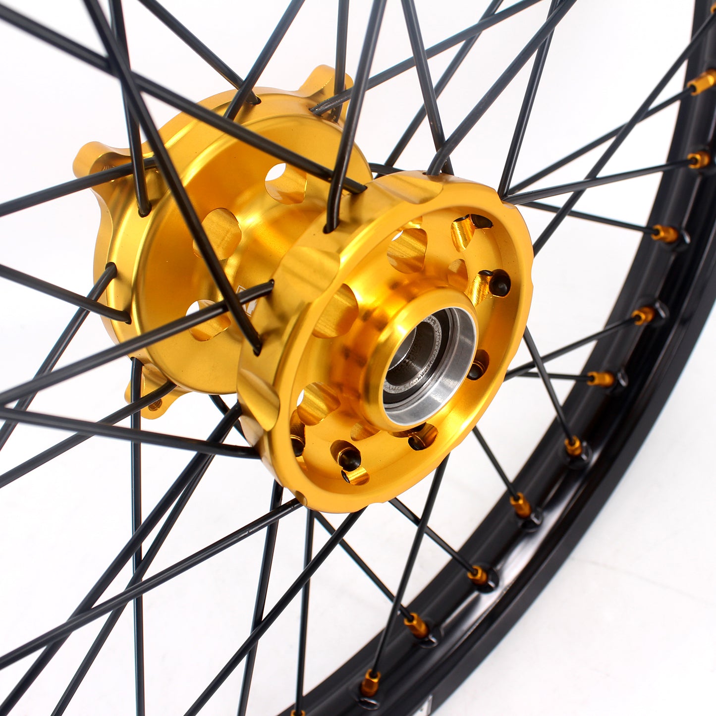 KKE 21 & 19 MX Wheels Rims for SUZUKI RMZ250 2007-2025 RMZ450 2005-2025 Black Spokes