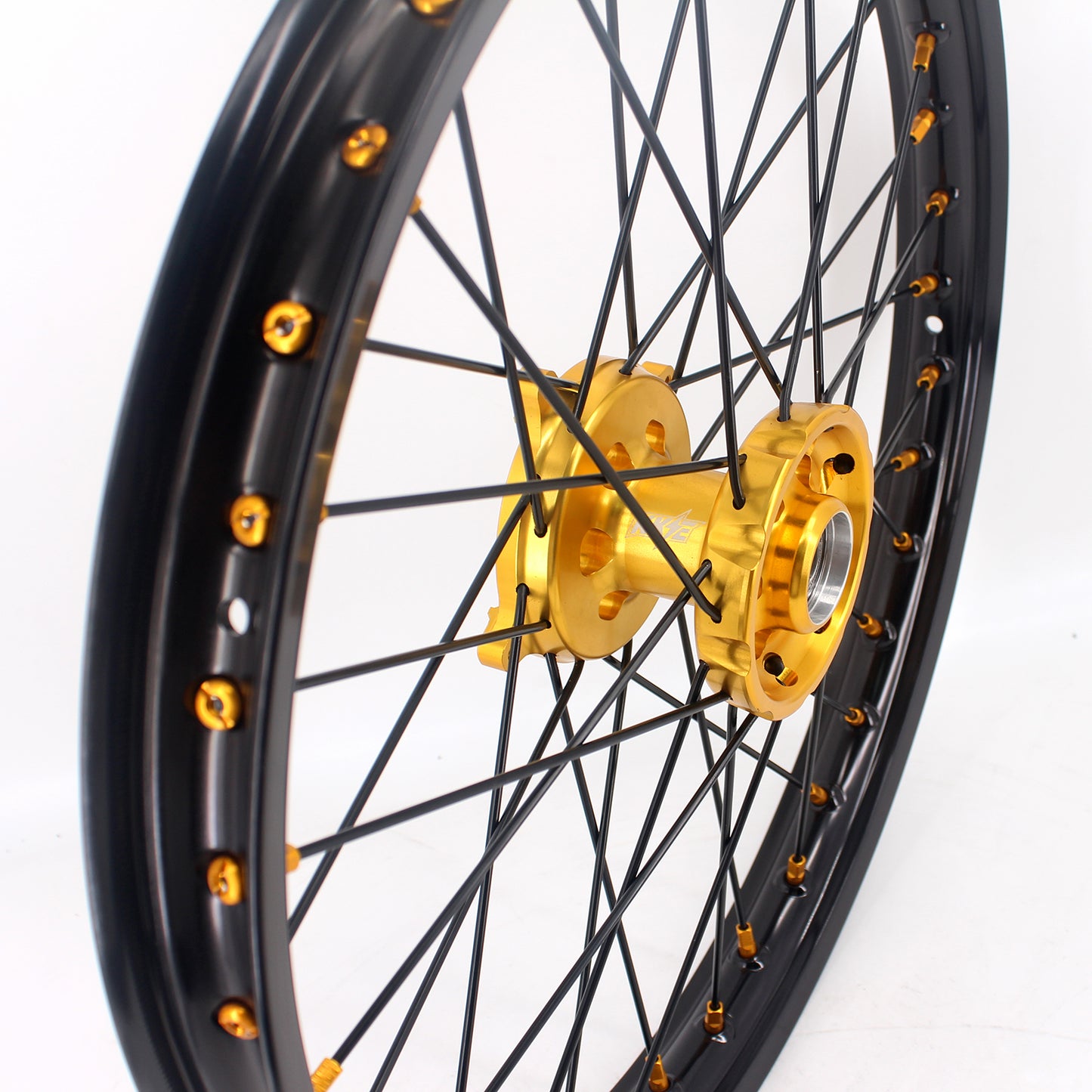KKE 21 & 19 MX Wheels Rims for SUZUKI RMZ250 2007-2025 RMZ450 2005-2025 Black Spokes