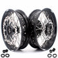 KKE 17 inch Supermoto Wheels Rims for HONDA XR650L 1993-2021Black Hub Discs