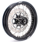 KKE 17 inch Supermoto Wheels Rims for HONDA XR650L 1993-2021Black Hub Discs