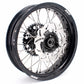 KKE 17 inch Supermoto Wheels Rims for HONDA XR650L 1993-2021Black Hub Discs