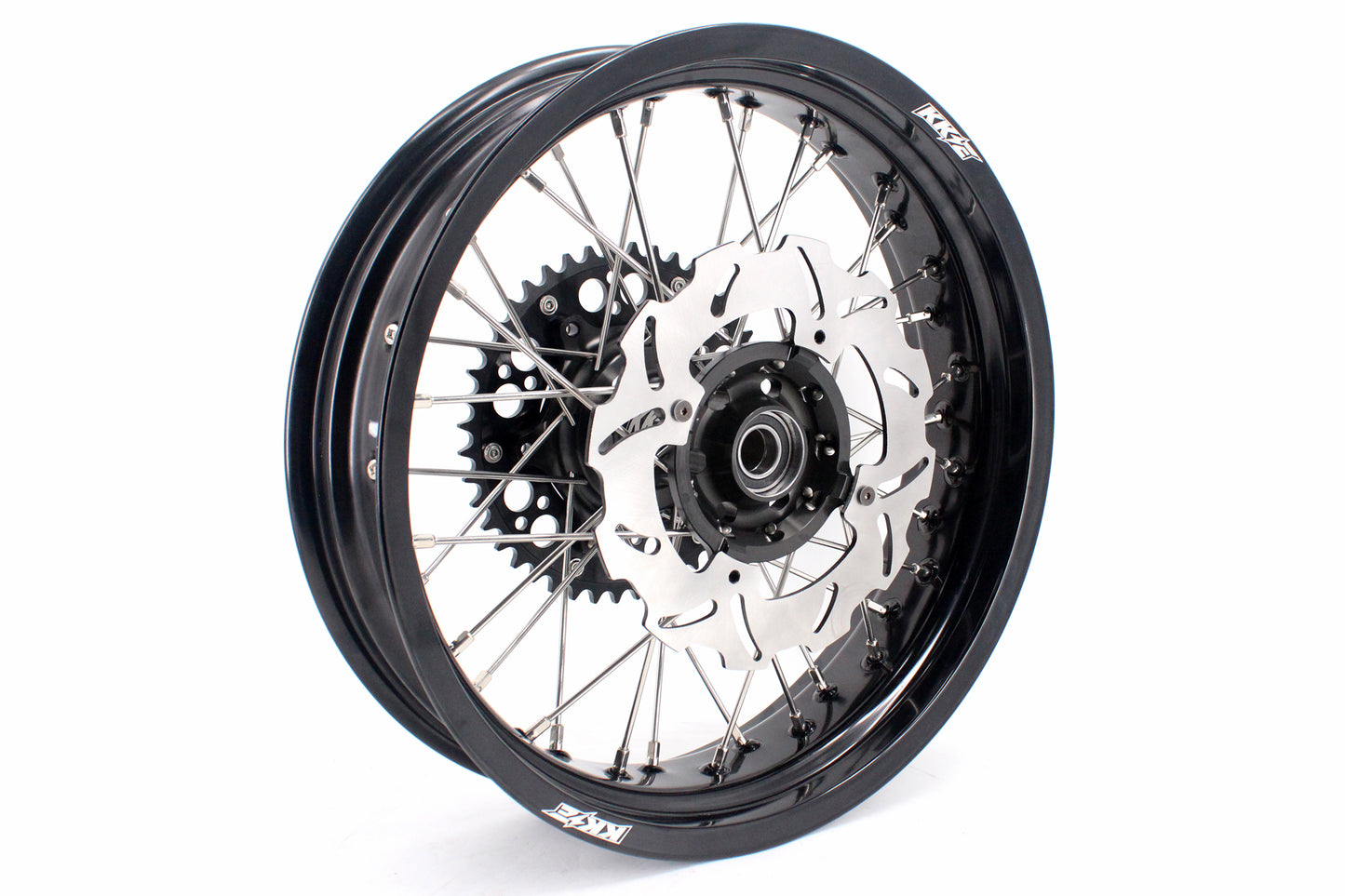 KKE 3.5 & 4.25 Rims For Honda XR400R 1996-2004 XR600R 1991-2000 Supermoto Wheels Black