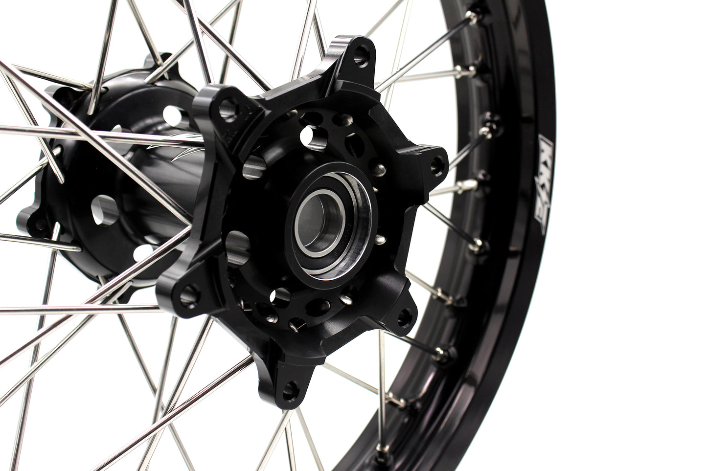 KKE MX 1.6*21" & 2.15*19" CNC Hub Electric Dirtbike Alloy Wheels Rims Fit STARK VARG Black Hub