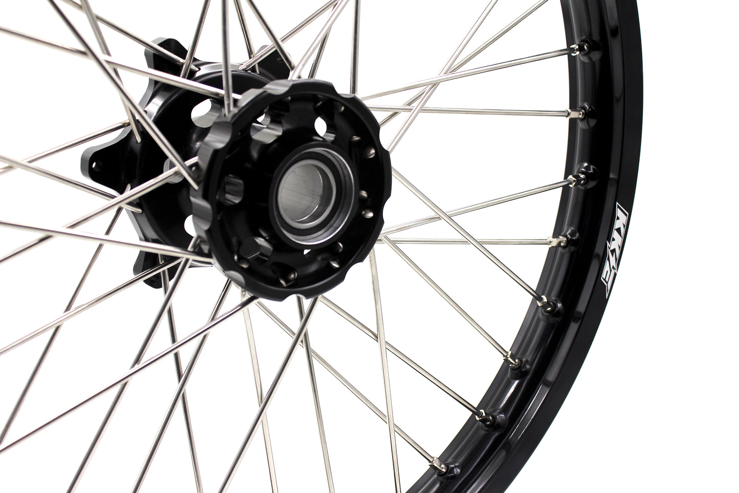 KKE Enduro 1.6*21" & 2.15*18" CNC Hub Electric Dirtbike Alloy Wheels Rims Fit STARK VARG Black Hub