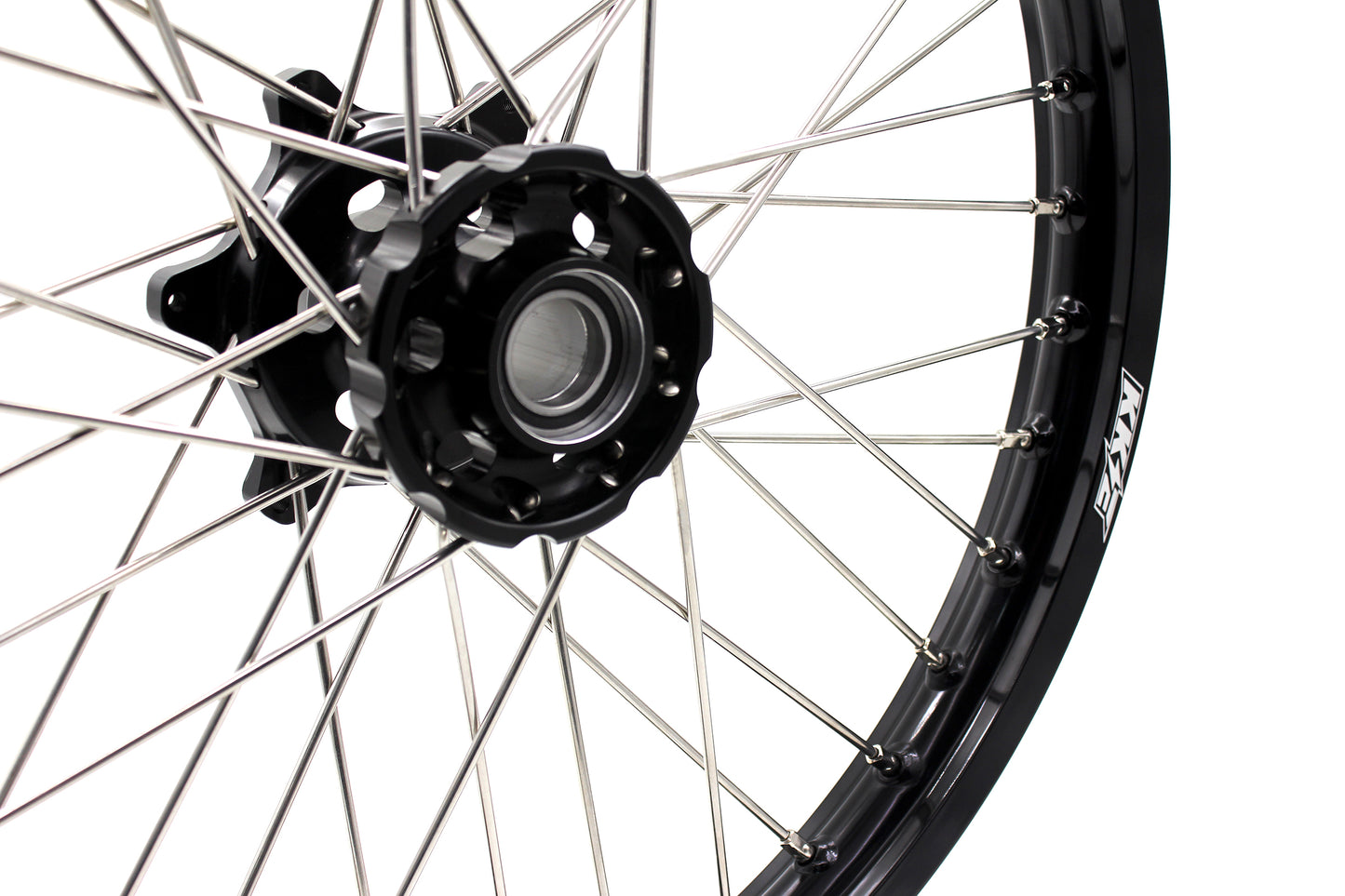 KKE MX 1.6*21" & 2.15*19" CNC Hub Electric Dirtbike Alloy Wheels Rims Fit STARK VARG Black Hub
