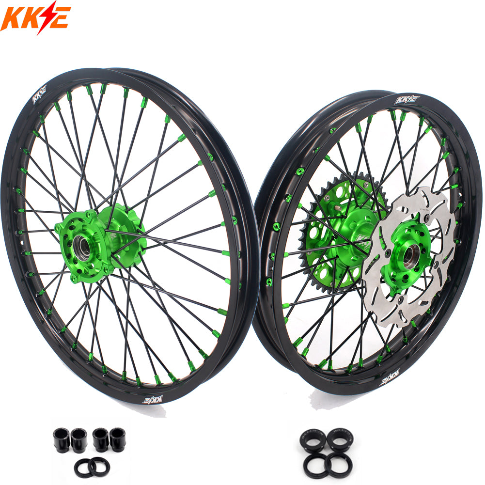 KKE 21" 18" Dirtbike Wheels Rims For KAWASAKI KX250F KX450F 2015 2016 2017 2018