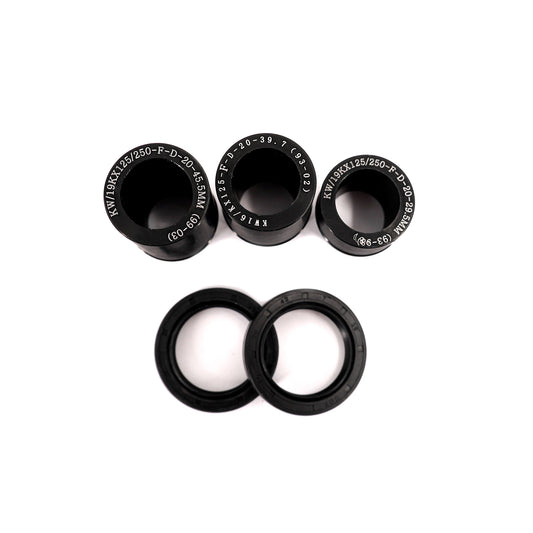 KKE Replacement Front Black Spacers for KAWASAKI KX125/250 1993-2002 Dirtbike 21/18 or 21/19 Wheels