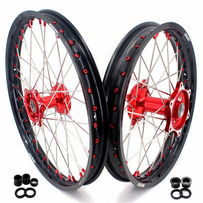 KKE 21" 19" or 21" 18" Spoke Wheels Rims For HONDA CRF250R 2004-2013 CRF450R 2002-2012