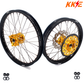 KKE 21 & 19 Wheels for Suzuki RMZ250 2007 RMZ450 2005-2025 Gold&Black
