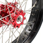 KKE 3.5*17 Inch OEM Size Supermoto Front Wheels for Honda XR650L 1993-2025 Red Hub Black Rim