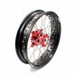 KKE 3.5*17 Inch OEM Size Supermoto Front Wheels for Honda XR650L 1993-2025 Red Hub Black Rim