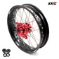 KKE 3.5*17 Inch OEM Size Supermoto Front Wheels for Honda XR650L 1993-2025 Red Hub Black Rim