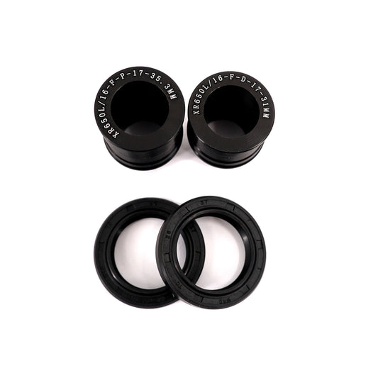 KKE Replacement Rear Black Spacers For HONDA XR650L XR400R/600R Supermoto Cush Drive Wheels