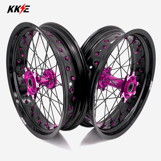 China Stock KKE 3.5/4.25*17INCH e-bike Supermoto Wheels Rims Set For Surron Ultra Bee 2023