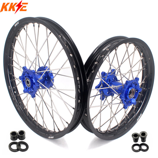 KKE 21/18 Dirtbike Spoke Alloy Wheels For SUZUKI DRZ400 DRZ400E DRZ400S