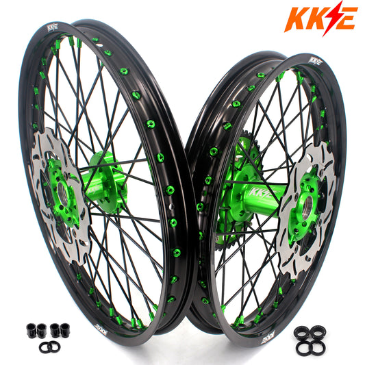 KKE KX125 KX250 1993-2002 For KAWASAKI 21" 19" Motorcycles Spoke Wheels Rims