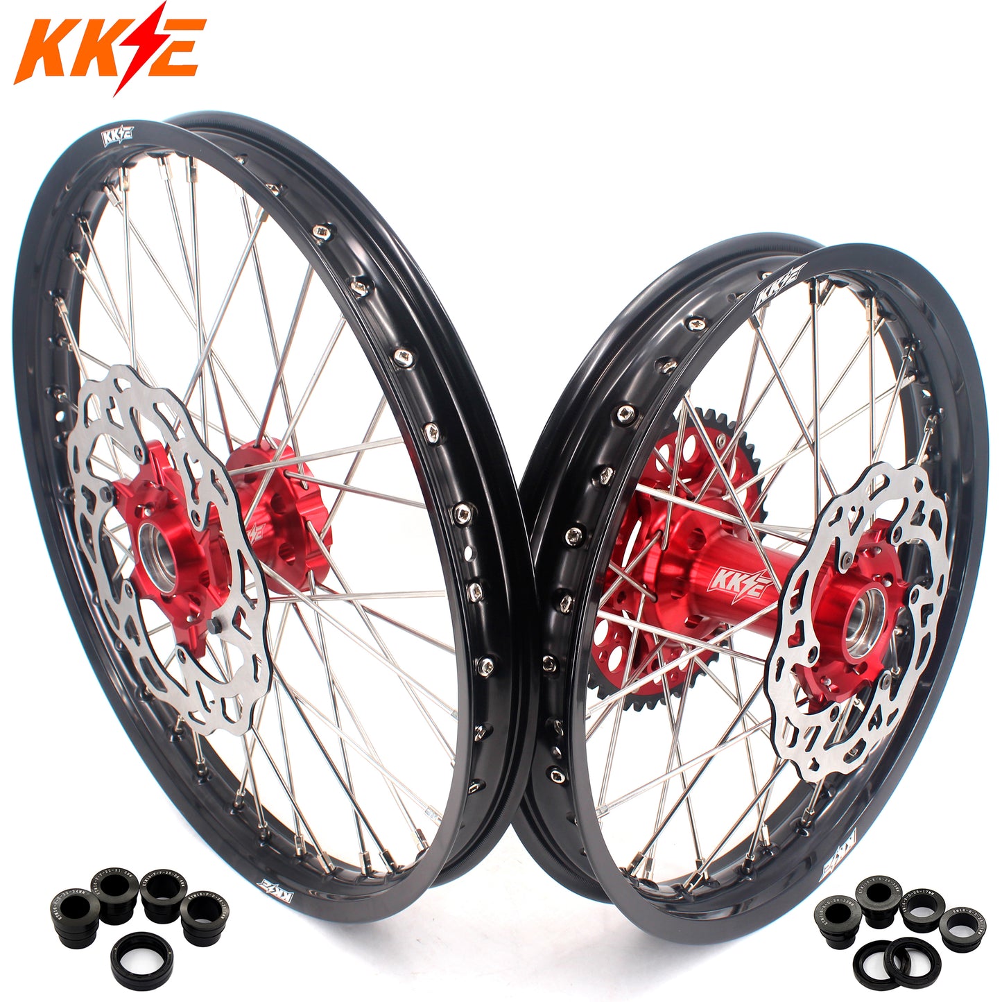 KKE 21" 19" Wheels For GAS GAS EC 250/300 MC125 2021-2024 Motorcycle Dirtbike Rims