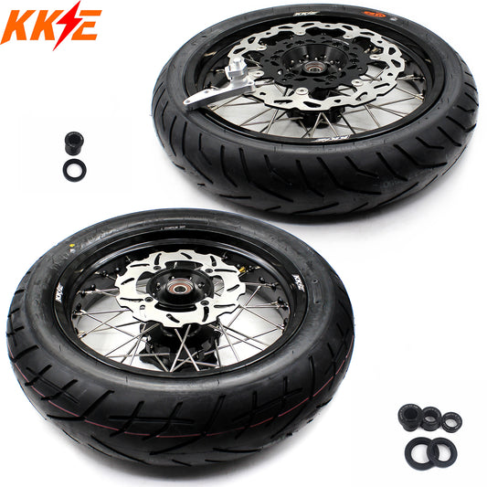 KKE 3.5/4.25*17" Cush Drive Wheels For SUZUKI DR650SE 1996-2020 CST Tires