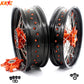 KKE 3.5/5.0 CUSH Drive Supermoto Wheels for KTM 625 SMC  640 LC4 660 SMC Orange Nipples