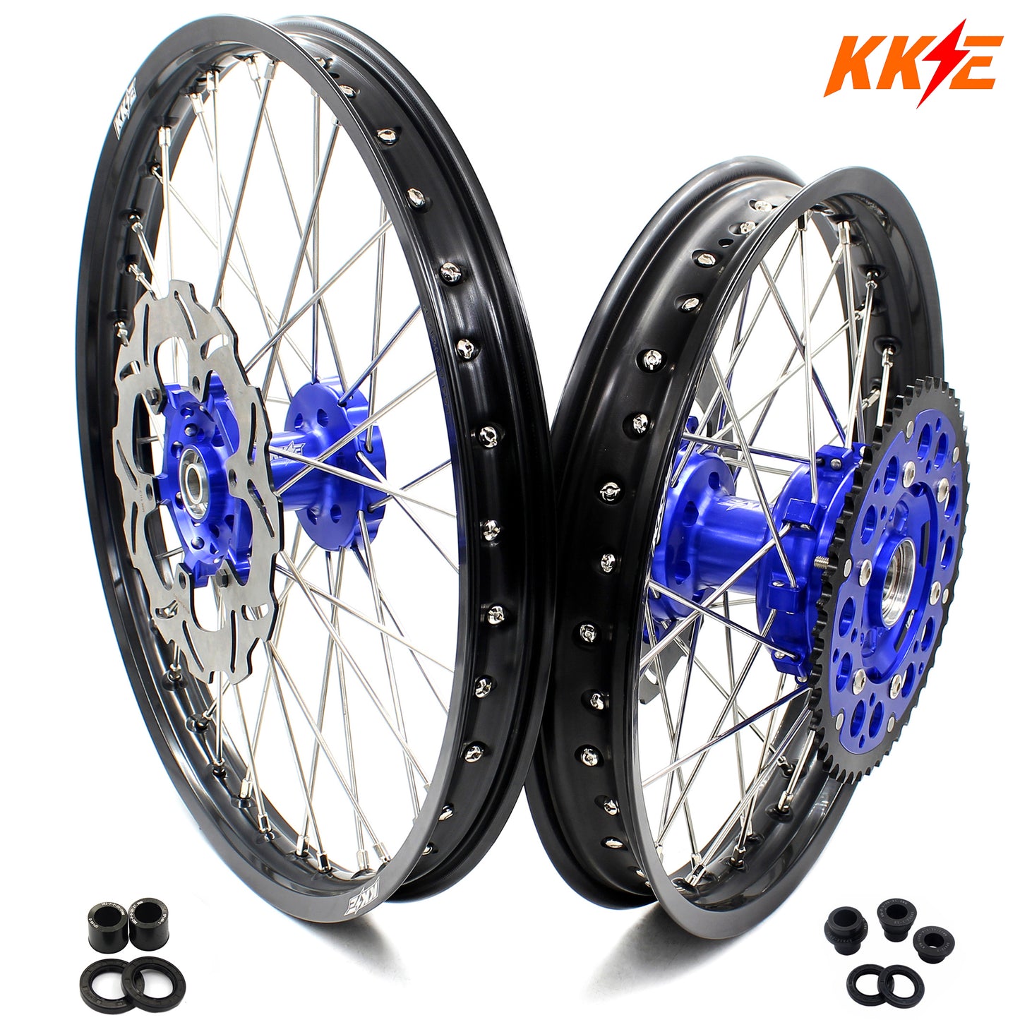 KKE 21 & 18 CUSH Drive Enduro Wheels For SUZUKI DRZ400 DRZ400E DRZ400S 2000-2024