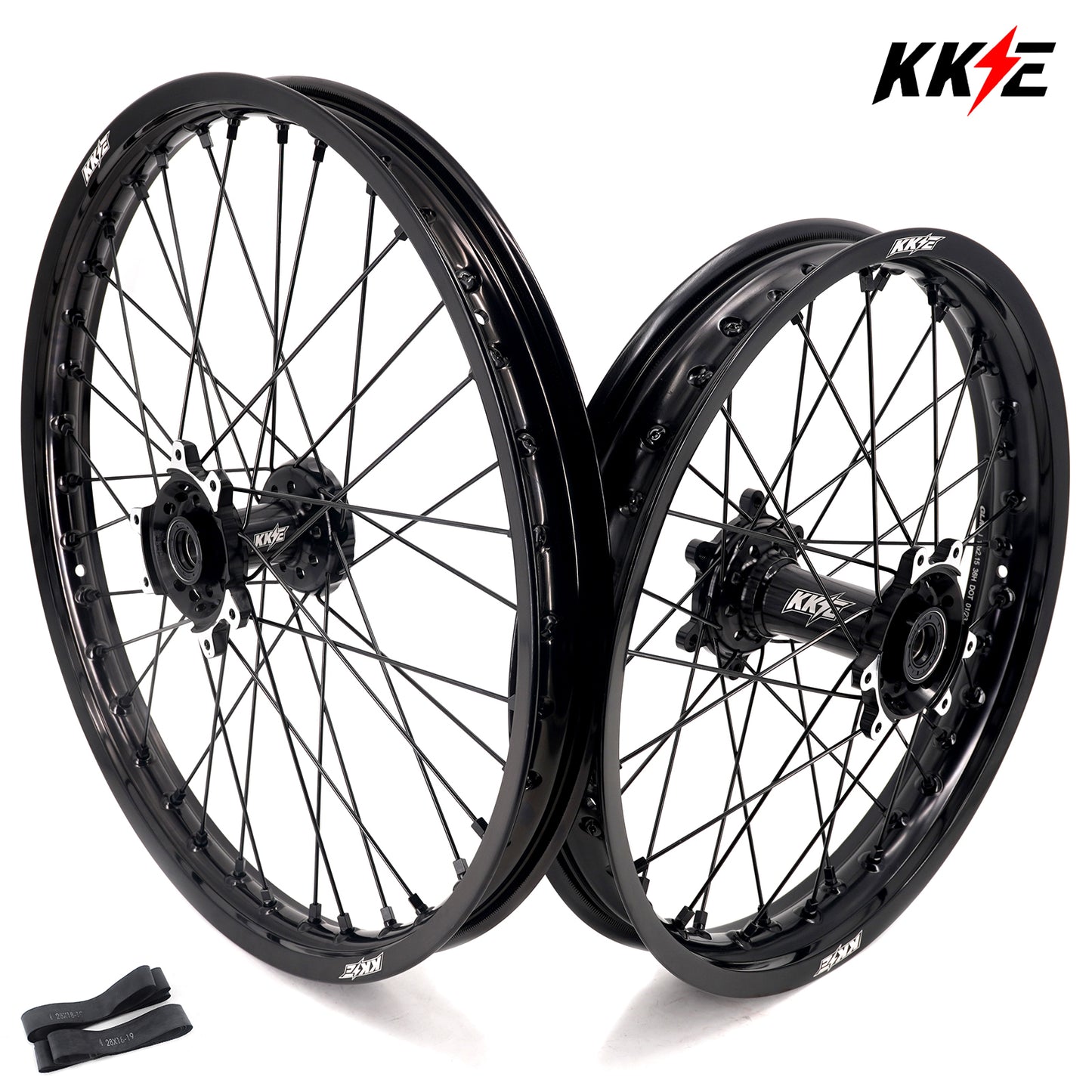KKE Factory Stock KKE 21" & 18" E-Bike Spoke Wheels Rims Fit SurRon Ultra Bee 2023-2024 Different Color Combo Available