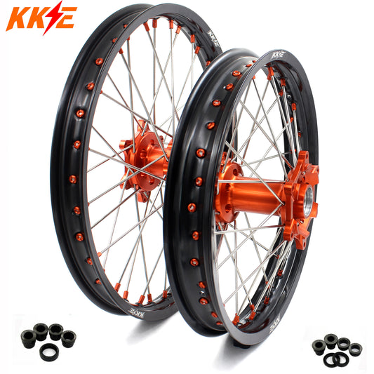 KKE 21/19 MX Wheels For KTM EXC EXC-F SX SXF XCF XC 2003-2024 Motorcycle Off Road Rim Set