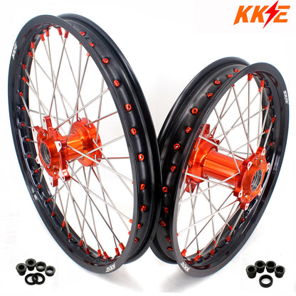 KKE 21" 19" Cast Wheels For KTM SX SX-F XC XC-F EXC EXC-F 125-530CC 2003-2024