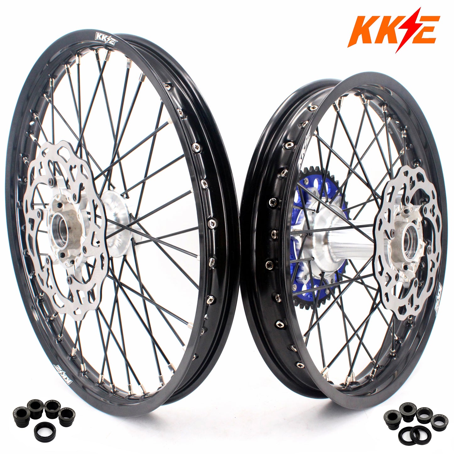 KKE 21/19 New Generation Cast Hubs Billet MX Wheels For KTM SX SX-F XC XC-F 125-530CC 2003-2024