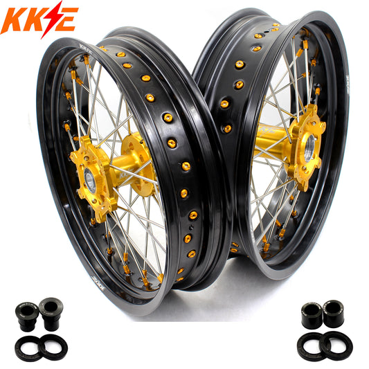 KKE 3.5/4.25*17 Inch Supermoto Wheels For SUZUKI DRZ400SM 2005-2023 CST Tires Rim