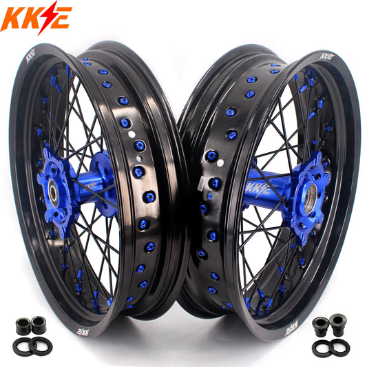 KKE 3.5/4.25 Supermoto Spked Wheels For SUZUKI DRZ400SM 2005-2023 Dirtbikes