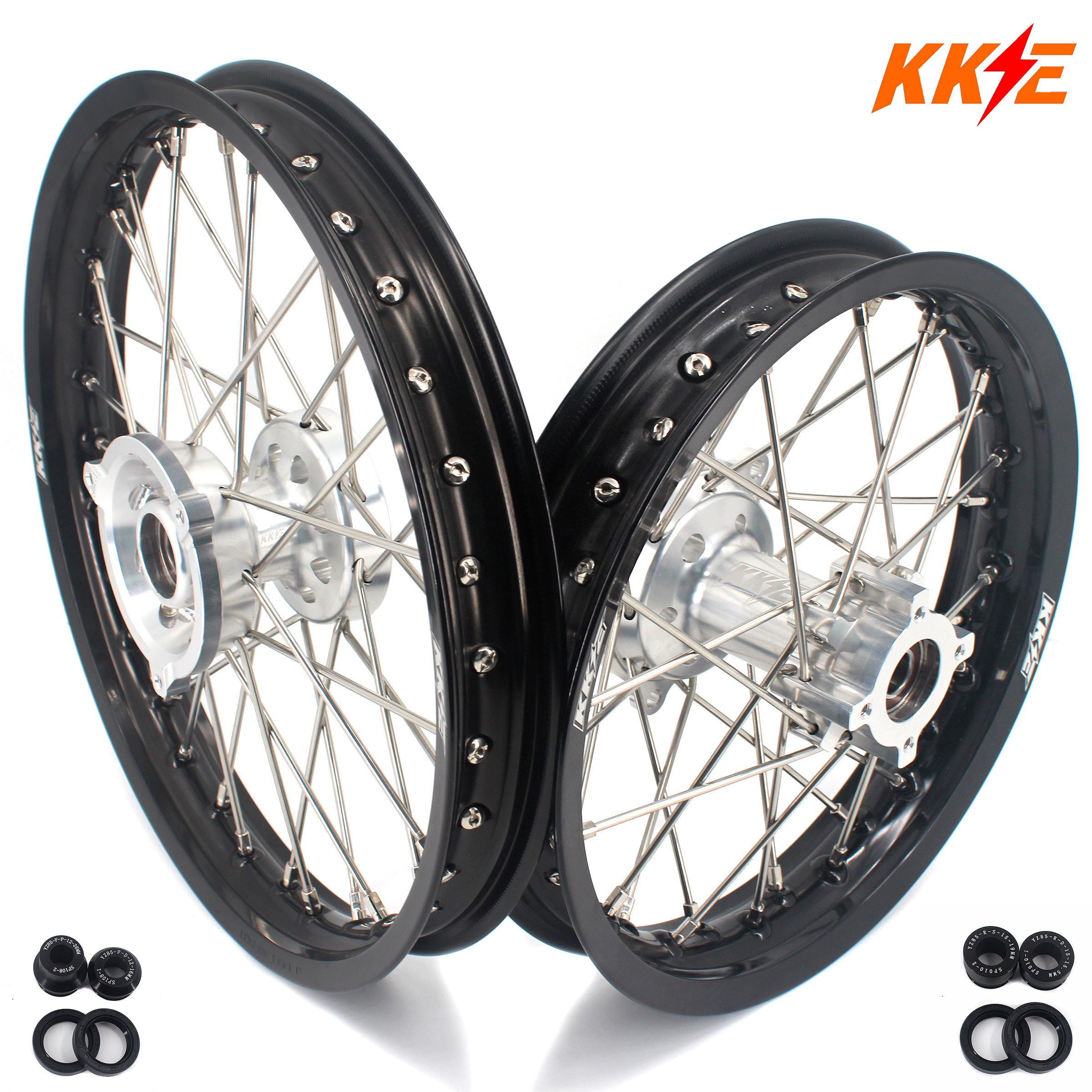 Ktm Rim Sets KKE 14 & 12 Small Kid's Wheels Rims Set for KTM 65 SX 2002-2024 GASGAS ...