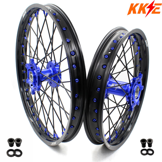 KKE 1.6*21 & 2.15*18 Enduro Spoked Wheels Set For SUZUKI DRZ400SM 2005-2024