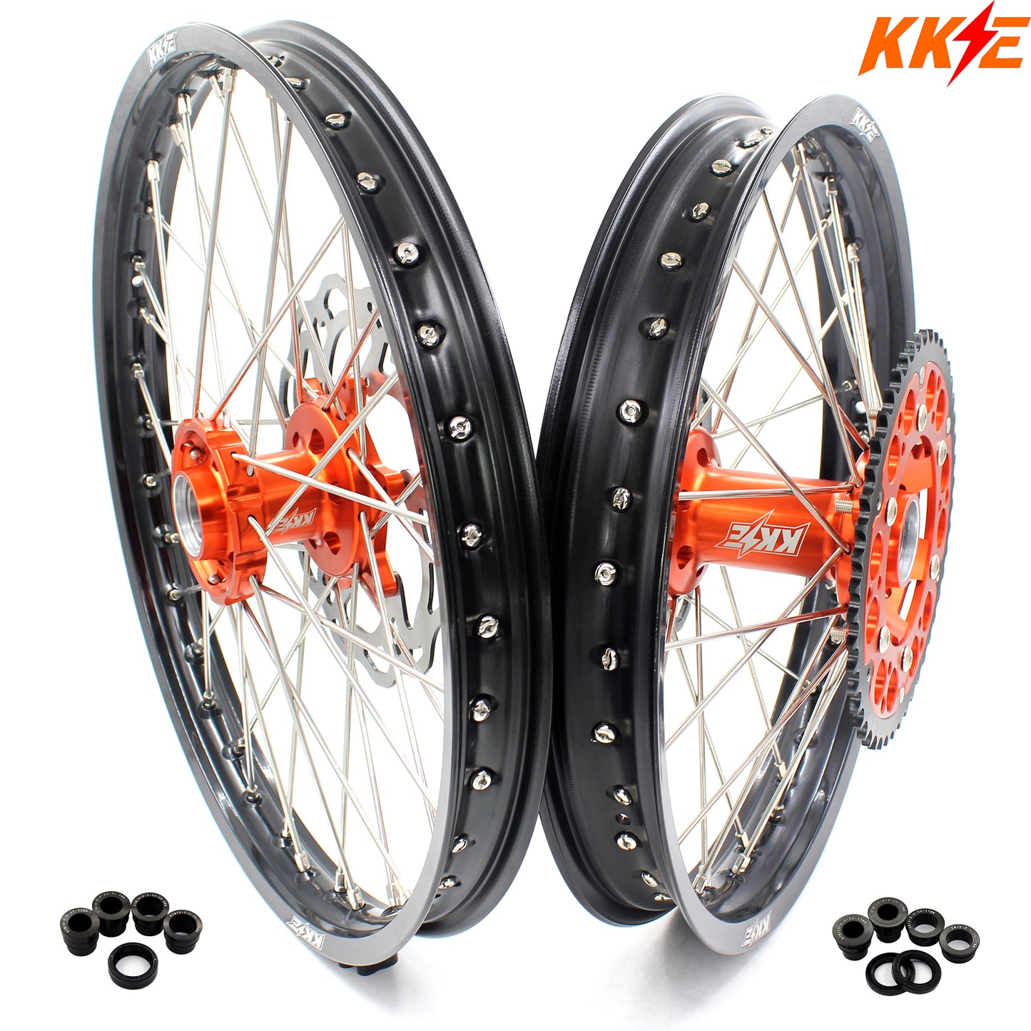 KKE 21/18 Enduro Wheels For KTM EXC EXC-F EXC-W XCW 125-530CC 2003-2024