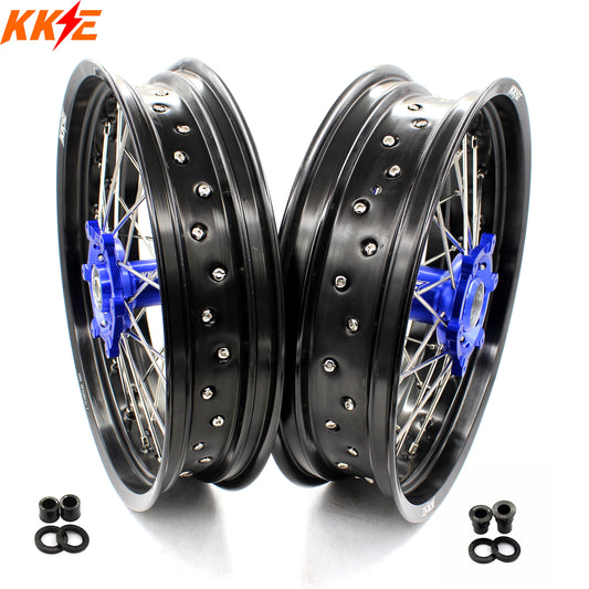 KKE 17 Inch CUSH Drive on Road Supermoto Wheels Rims For SUZUKI DRZ400SM 2005-2024