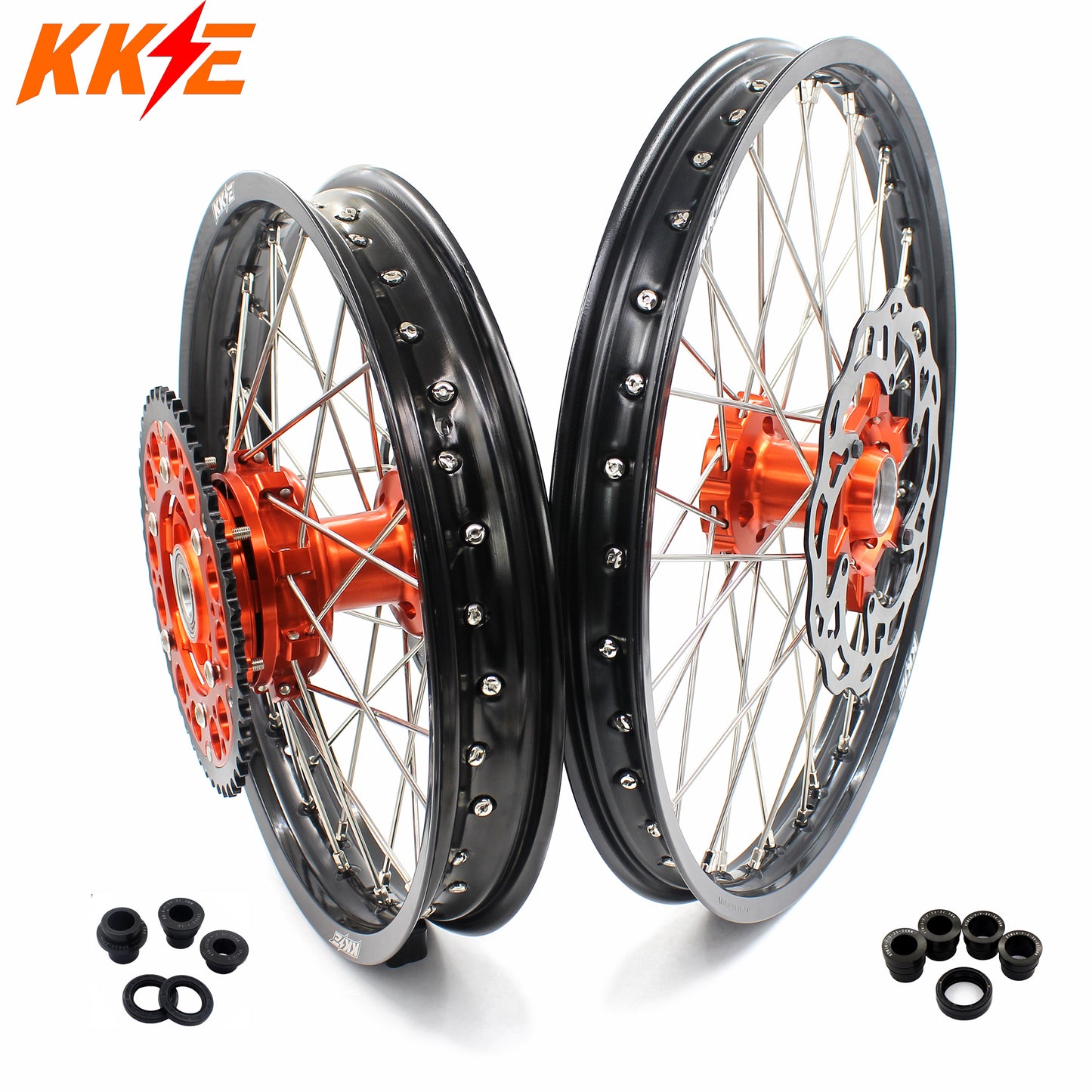 KKE 21/18 Enduro CUSH Drive For KTM EXC EXC-F EXC-W 125-530CC 2003-2024 Off Road Dirtbike Wheels