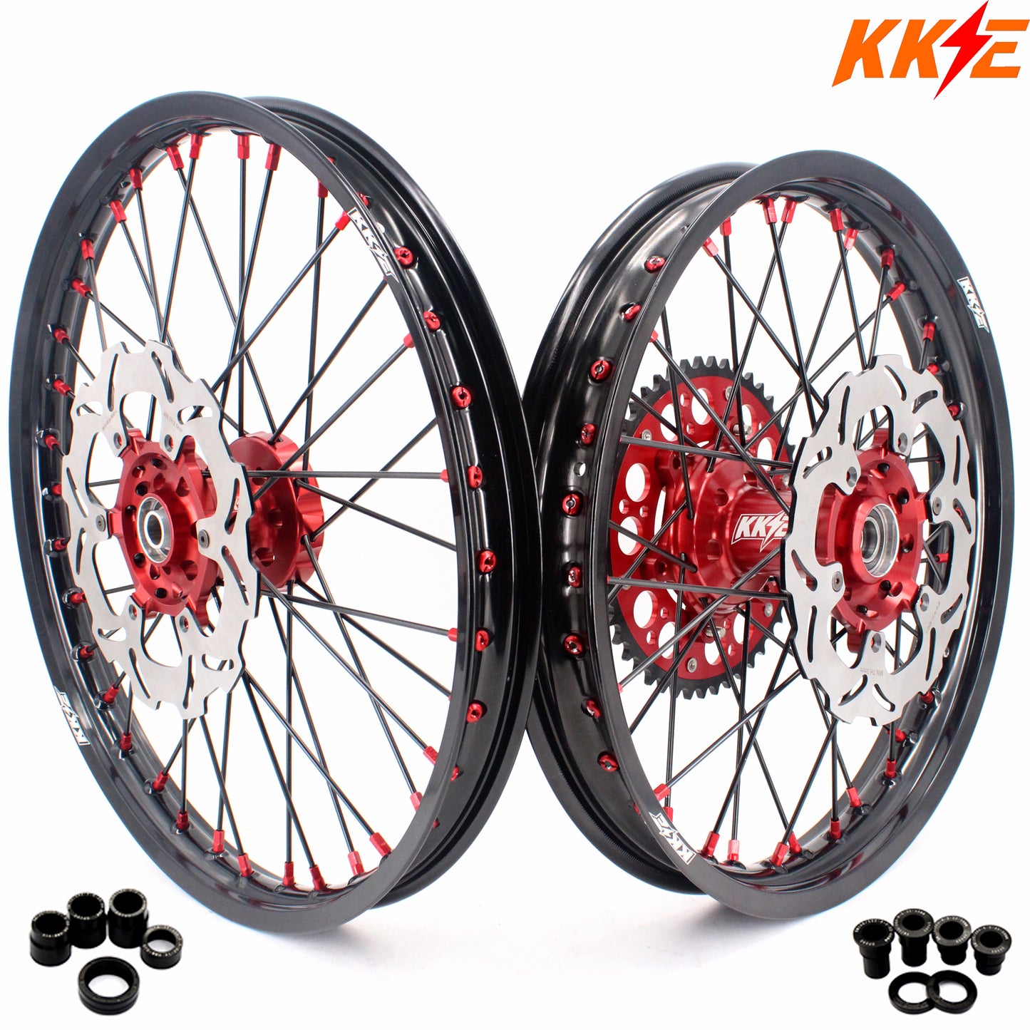 KKE 21 & 19 MX Wheels For SUZUKI RM125 2001-2007 RM250 2001-2008