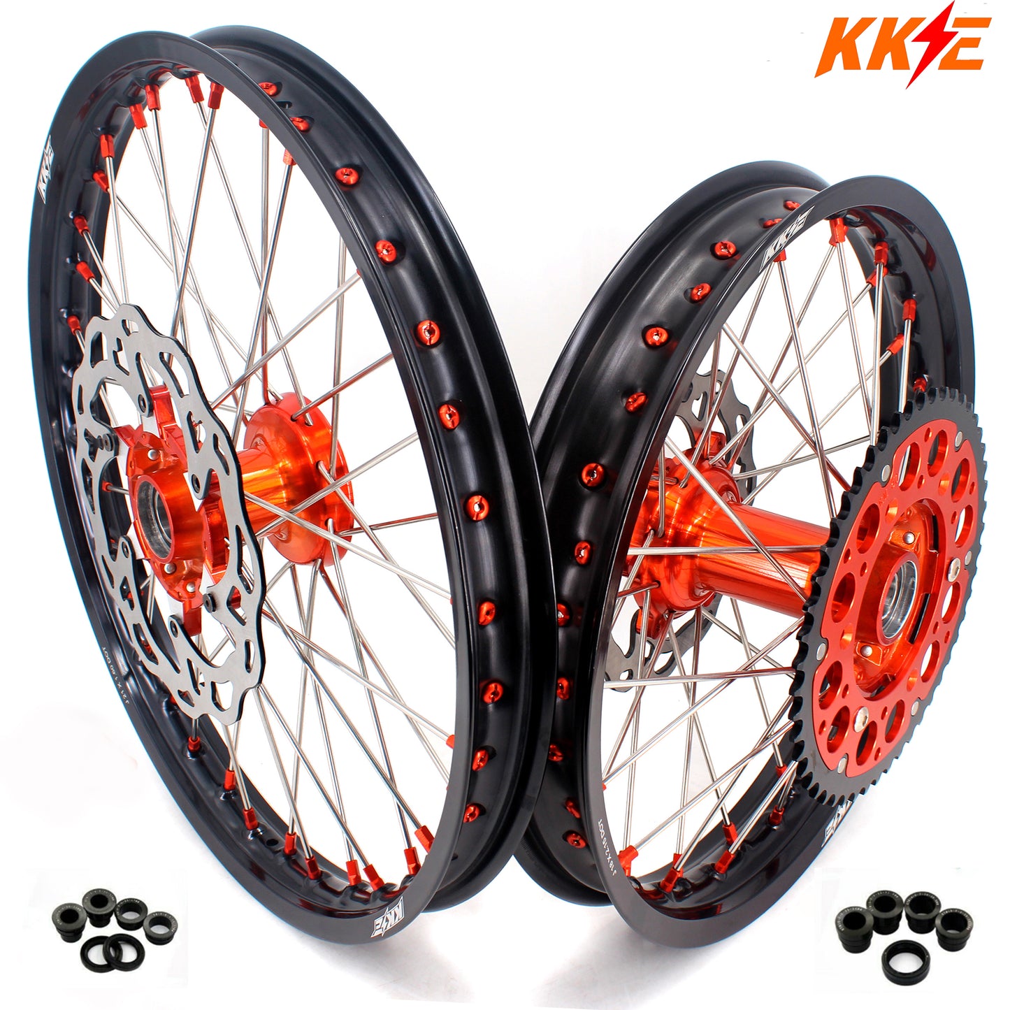 KKE 21" 19" Cast Wheels For KTM SX SX-F XC XC-F EXC EXC-F 125-530CC 2003-2024