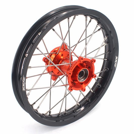 KKE 1.85x16 Kids Big Rear Wheels Rim Fit KTM SX 85 2025-2026 Orange Hub