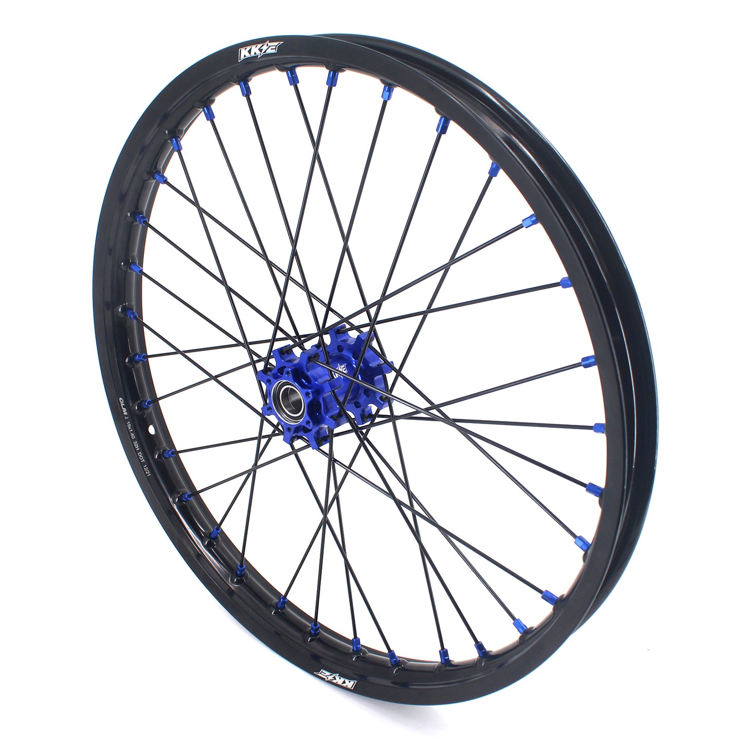 KKE 1.6*19" & 1.85*16" E-Moto Fit E-Ride PRO-SS 2024 E-Dirtbike Spoke Wheels Rims Blue