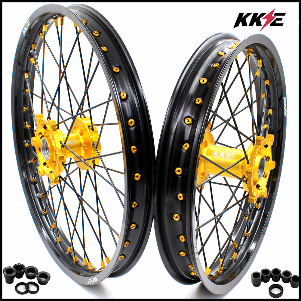 KKE 21" &19" Mx Dirtibke Wheels For YAMAHA YZ125/250 YZ250F/450F WR450F