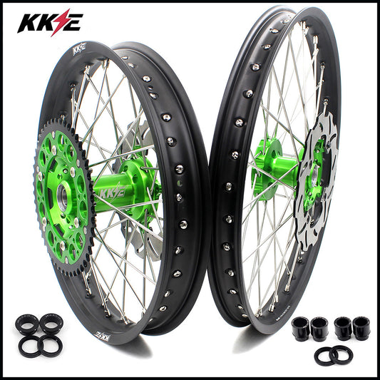 KKE 21/18 Enduro or 21/19 MX Wheels for Kawasaki KX125 KX250 2003-2005 Disc