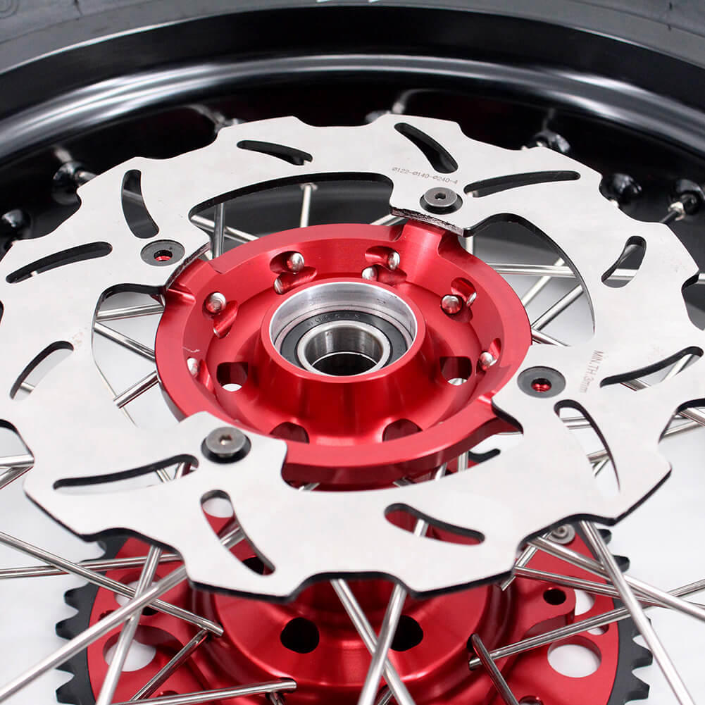 KKE CRF250X 2004-2017 CRF450X 2005-2017 3.5/4.25 SUPERMOTO WHEELS SET CST TIRE FIT HONDA MOTARD RIMS - KKE Racing