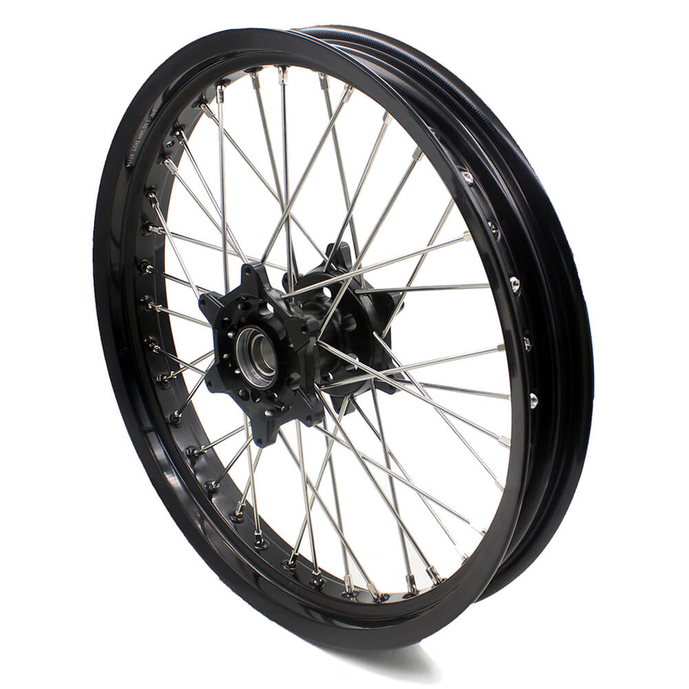 KKE 2.5*19/4.25*17 CUSH DRIVE SUPERMOTO WHEELS SET FOR KTM 990 950 2003-2015 DUAL DISC - KKE Racing