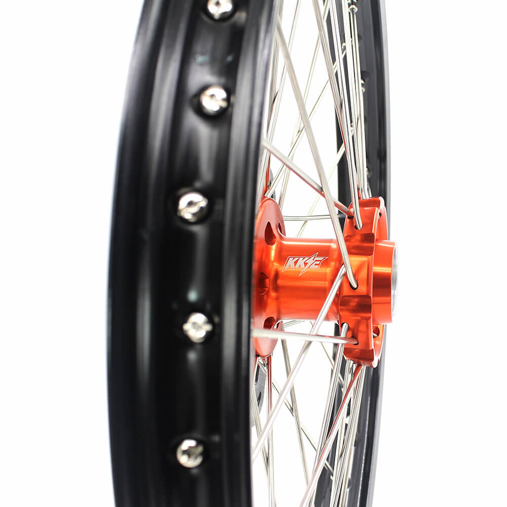 KKE 21/18 21/19 MX ENDURO WHEELS RIMS SET FIT KTM SXF XCF XCW EXCR EXCF 125-530 250 300 350 450 525 530CC - KKE Racing