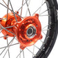 KKE 17/14 KID'S SMALL WHEELS RIMS SET FIT KTM85 SX 2003-2018 MINI BIKE ORANGE CNC HUB - KKE Racing